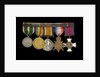 Medals awarded to Rear Admiral Harold Hugh Huxham DSO (reverse, r to l, MED1634-1638) by W. Wyon