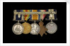 Medals awarded to Petty Officer Cecil Ernest Edgar Miles DSM (reverse, r to l, MED1393-1397) by B. Mackennal