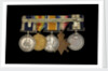 Medals awarded to Petty Officer Cecil Ernest Edgar Miles DSM (reverse, r to l, MED1393-1397) by B. Mackennal