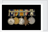 Medals awarded to Petty Officer Cecil Ernest Edgar Miles DSM (reverse, r to l, MED1393-1397) by B. Mackennal