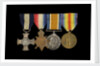 Medals awarded to Captain Frederick Henry Taylor CBE DSC RN (obverse, l to r, MED1412-1415) by Unknown