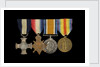 Medals awarded to Captain Frederick Henry Taylor CBE DSC RN (obverse, l to r, MED1412-1415) by Unknown