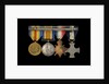 Medals awarded to Captain Frederick Henry Taylor CBE DSC RN (reverse, r to l, MED1412-1415) by unknown