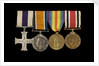 Medals awarded to Sub-Lieutenant Albert E. Dossett MC RNVR (obverse, l to r, MED1500-1503) by unknown
