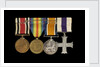 Medals awarded to Sub-Lieutenant Albert E. Dossett MC RNVR (reverse, r to l, MED1500-1503) by unknown