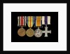 Medals awarded to Sub-Lieutenant Albert E. Dossett MC RNVR (reverse, r to l, MED1500-1503) by unknown