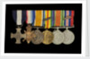 Medals awarded to Lt Cdr Basil N. Downie DSC RN (obverse, l to r, MED1825-1830) by Garrard & Co.
