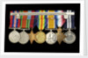 Medals awarded to Percy S. Inge DSM (reverse, r to l, ZBA0315-0321) by B. Mackennal