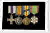 Medals awarded to Lieut Michael Isaacs MC RNVR (obverse, l to r, MED2606-2609) by unknown