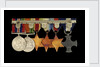 Medals awarded to Cdr Herbert J. P. Crousaz DSC (reverse, r to l, ZBA2252-2257) by unknown