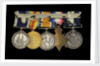Medals awarded to Able Seaman R. J. Squires DSM (reverse, r to l, MED2591-2595) by B. Mackennal