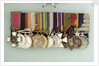 Medals awarded to Admiral of the Fleet, Earl David Beatty (obverse, left to right, MED2214-27) by W. Wyon