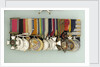 Medals awarded to Admiral of the Fleet, Earl David Beatty (obverse, left to right, MED2214-27) by W. Wyon
