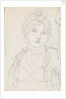 A head-and-shoulders portrait of Emma Hamilton by Thomas Baxter