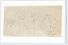 A woman in a turban, four sketches of a woman in a bonnet and a woman carrying a child (verso) by Thomas Baxter