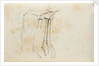 A study of drapery (verso) by Thomas Baxter