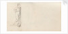 A young man stepping down a step, possibly Horatio Nelson (verso) by Thomas Baxter