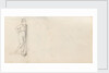 A young man stepping down a step, possibly Horatio Nelson (verso) by Thomas Baxter