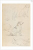 Studies of Nelson's dogs (verso) by Thomas Baxter