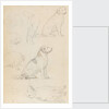 Studies of Nelson's dogs (verso) by Thomas Baxter