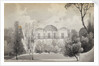 A view of the rear of Merton Place showing the balcony (verso) by Thomas Baxter
