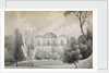 A view of the rear of Merton Place showing the balcony (verso) by Thomas Baxter
