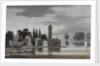 Buildings viewed over a lake or river (verso) by Thomas Baxter