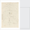 A study of a tree over water (verso) by Thomas Baxter