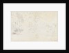 A study in graphite of the bridge and trees from the west (verso) by Thomas Baxter