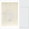 A view of the steps in the centre of the east elevation, between the Miradors (verso) by Thomas Baxter