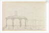 A view of the east elevation of Merton Place showing the Eating Room with the mirador (verso) by Thomas Baxter