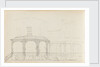A view of the east elevation of Merton Place showing the Eating Room with the mirador (verso) by Thomas Baxter