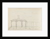 A view of the east elevation of Merton Place showing the Eating Room with the mirador (verso) by Thomas Baxter