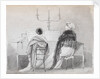 Emma Hamilton and Madame Bianchi seated at a square piano by Thomas Baxter
