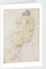 A young woman seated, reading, possibly Charlotte Nelson (recto) by Thomas Baxter