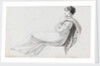 A young woman reclining, possibly one of the Connors (Emma Hamilton's cousins) (recto) by Thomas Baxter