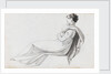 A young woman reclining, possibly one of the Connors (Emma Hamilton's cousins) (recto) by Thomas Baxter