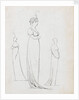 A full-length drawing of a woman by Thomas Baxter