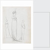 A full-length drawing of a woman by Thomas Baxter