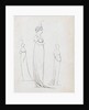 A full-length drawing of a woman by Thomas Baxter
