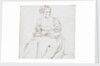 A young woman seated, reading a book, possibly Charlotte Nelson by Thomas Baxter