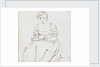 A young woman seated, reading a book, possibly Charlotte Nelson by Thomas Baxter
