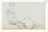 A young woman, seated, probably Charlotte Nelson (recto) by Thomas Baxter