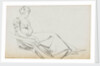 A young woman, seated, probably Charlotte Nelson (recto) by Thomas Baxter