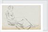 A young woman, seated, probably Charlotte Nelson (recto) by Thomas Baxter