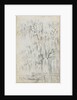 Study of a tree overhanging water at Merton (recto) by Thomas Baxter