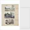 Three view of Merton Place by Thomas Baxter