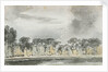 A view across the River Wandle at Merton by Thomas Baxter