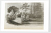 A bridge over the 'Nile' at Merton (recto) by Thomas Baxter