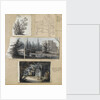 A study of a shrub and and chair, views of Merton Place by Thomas Baxter